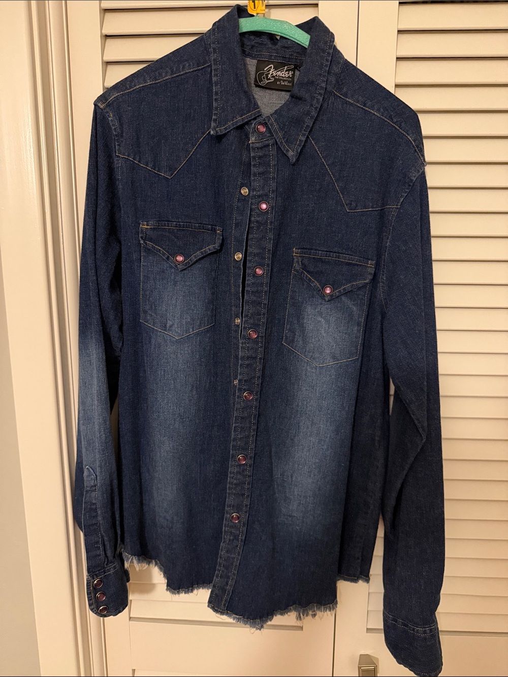 Fender pearl snap denim shirt